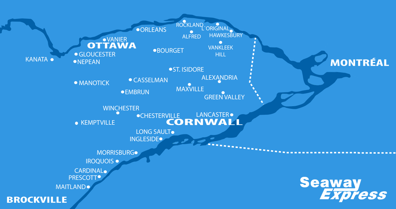 Seaway Express' Service Delivery Map